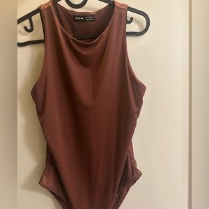 solid high neck bodysuit